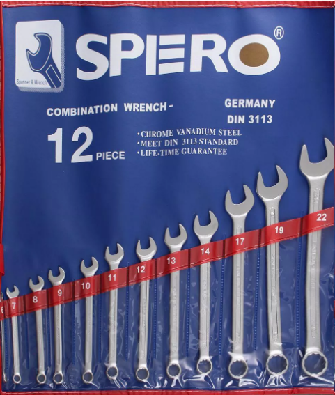 3069- طقم مفتاح بلدي 12ق 8-24 Spero