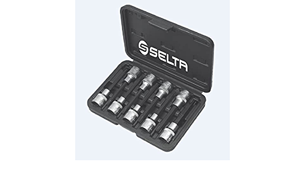 3627- طقم لقم الن نجمة 1/4" 9ق SELTA