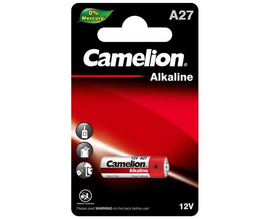 3151- حجر ريموت سيارة A27 كامليون Camelion A27 12V Alkaline Battery