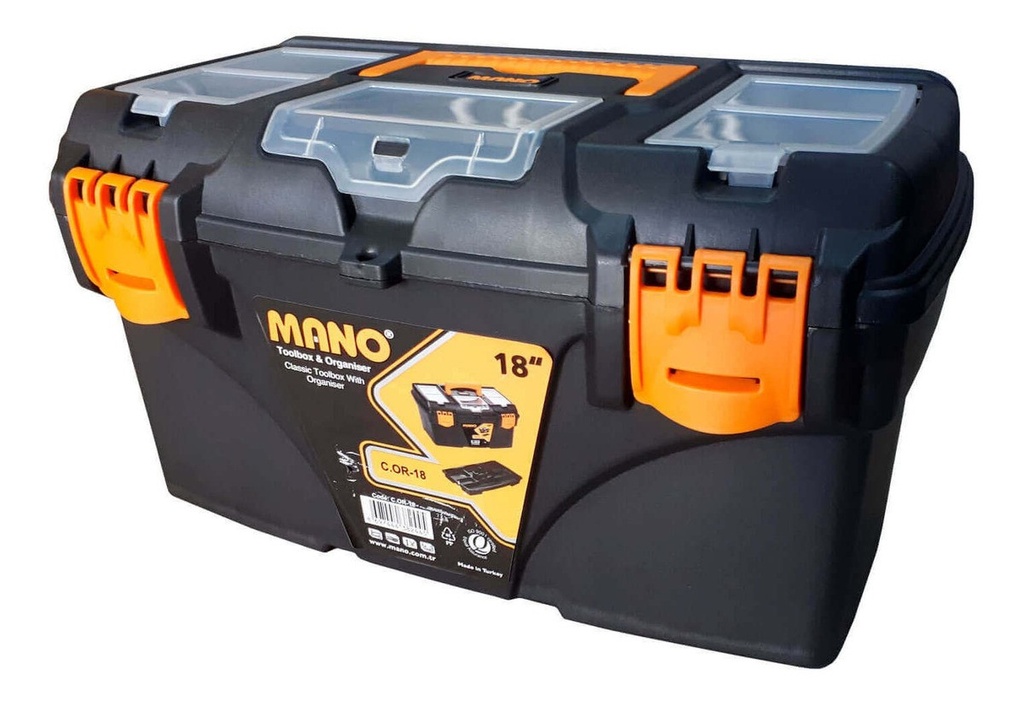 3731- شنطة عدة بلاست بحوافظ علوية COR-18 تركي