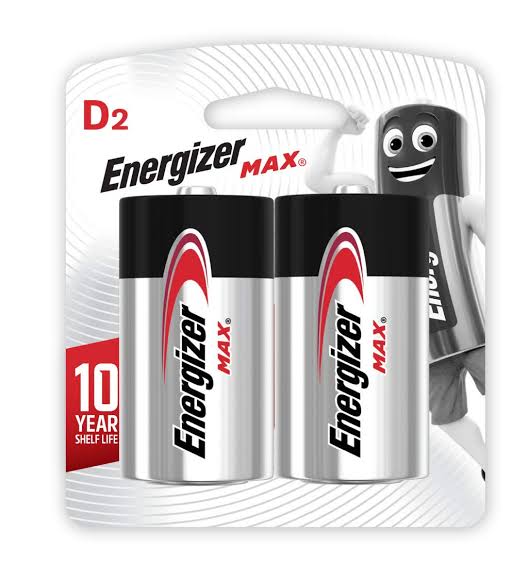 3633- كارت 2حجر طورش انرجايزر  ENERGIZER D