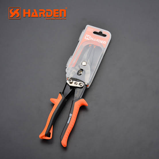 4437- مقص صاج عدل H-D 10" هاردن 1234 Professional Taiwan Type Straight Aviation Snips  Specifications: 10"