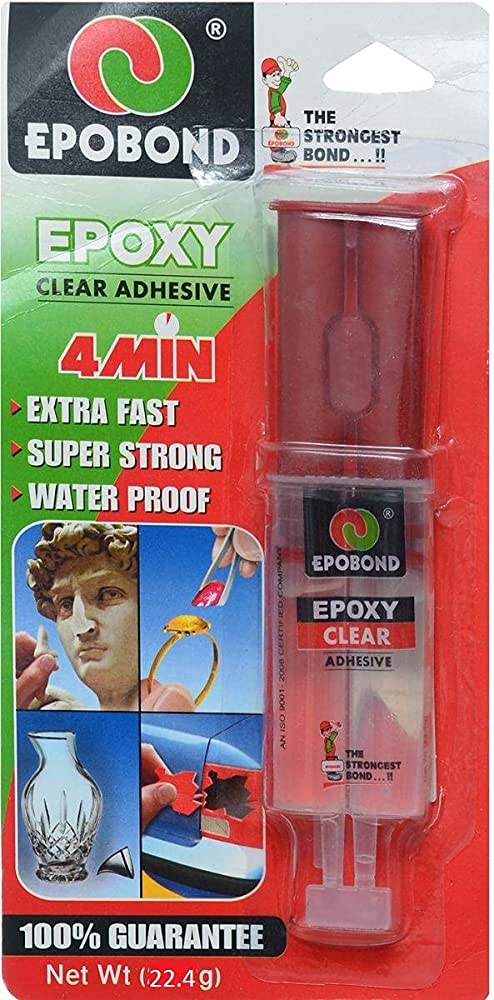 2107- ايبوكسي حقنة شفاف ايبوبند 22.4  جرام  EPOBOND CLEAR ADHESIVE