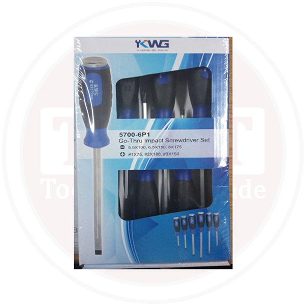 750- طقم مفكات دق ع/ص 6ق KWGM7500-6PI