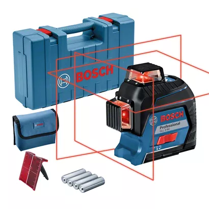 4651- جهاز تحديد مستوى 360درجة ليزر احمر   BOSCH GLL3-80 
