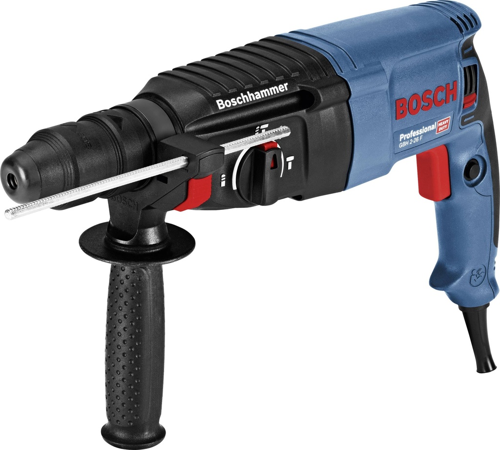 384-شاكوش تخريم و تكسير 830 وات بوش 26 مم يمين/شمال 3 حركه مع ظرف ماليزي  BOSCH 26-2 GBH