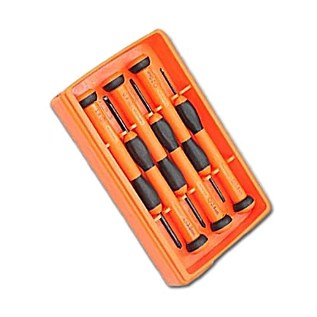 500005641- طقم مفكات 9ق الكتروني عاده+ صليبه+ نجمه CRV هاردن صينى 550122