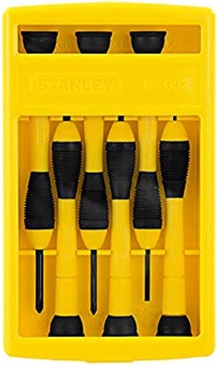 [STHT66-052] 1472- طقم مفك الكترونيات 6ق ع/ص ستانلي STANLEY STHT66-052