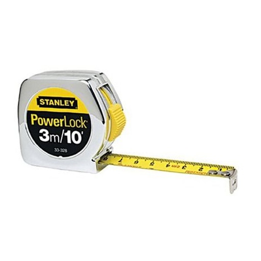 [500030330231] 2836- متر قياس نيكل ستانلي 3 متر -10بوصه -13مم STANLEY