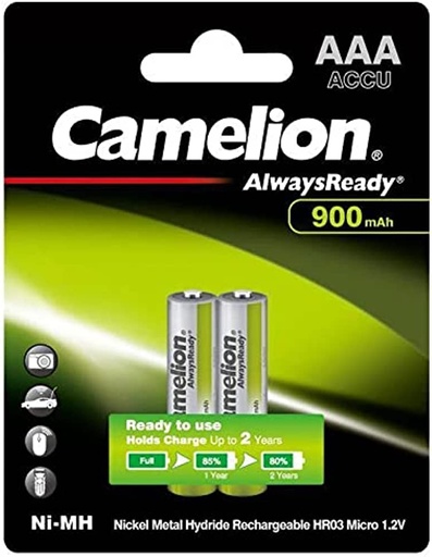 3486- حجر شحن ريموت 2حجر AAA كاميليون