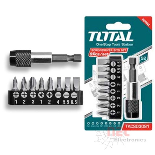 [TACSD3091] 4276- طقم مفك سنون 8ق توتالTACSD3091