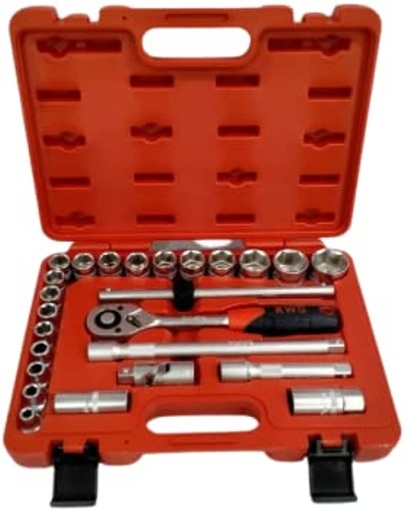 [34025A] 4400- طقم لقم 25ق مسدس 1/2" KWG 34025A