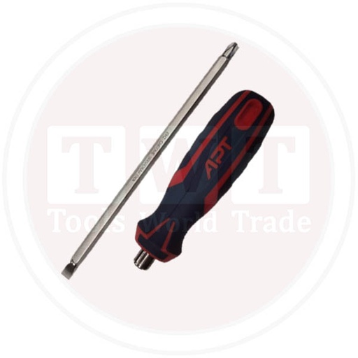 [1141452710002] 2770-مفك 2 لون قلاب PH2xSL6 طول 150مم APT AH145271-2Way
