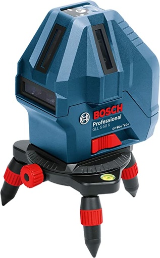 [0601063N00UUU] 3896- ميزان ليزر بوش 50 متر مع الرسيفر 5 مستويات موديل BOSCH GLL 5-50 X