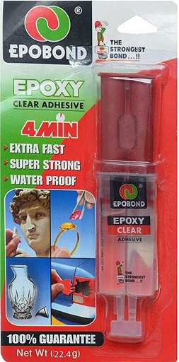 [EPOBOND CLEAR ADHESIVE] 2107- ايبوكسي حقنة شفاف ايبوبند 22.4  جرام  EPOBOND CLEAR ADHESIVE
